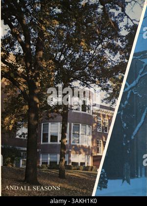 L'annuaire 1975 de la Minnehaha Academy, Antler '75, capture l'essence de la vie étudiante, des universitaires aux activités parascolaires, documentant l'année scolaire 1974-1975 en détail. Banque D'Images