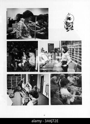 L'annuaire 1978 de Park Center High reflète l'année scolaire 1977-1978 et présente des portraits d'étudiants et de professeurs, ainsi que des images de diverses activités scolaires, clubs et équipes sportives. Il fournit un dossier historique de l'environnement de l'école. Banque D'Images