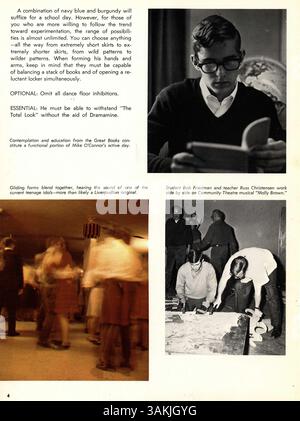 L’annuaire Echowan 1966 saisit l’essence de la vie étudiante à l’école secondaire Louis Park, mettant en vedette les clubs, l’athlétisme, les activités académiques et les événements scolaires remarquables de l’année 1965-1966. Banque D'Images