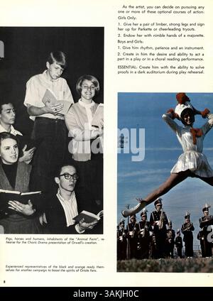 L'annuaire 1966, Louis Park High School Echowan recense la vie étudiante, l'athlétisme, la faculté et d'autres événements importants de l'année scolaire 1965-1966. Banque D'Images