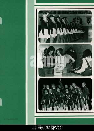 L'annuaire '1982 Bear' capture les moments forts de l'année scolaire 1981-1982 du lycée Lincoln, documentant les diverses activités, les équipes sportives et les réalisations des étudiants dans une variété de domaines, offrant un enregistrement de moments mémorables. Banque D'Images