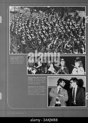 L'annuaire Bear 1982 de la Lincoln High School décrit les événements importants, les traditions scolaires, la vie étudiante et les réalisations tout au long de l'année scolaire 1981-1982. Banque D'Images