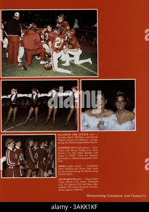 L'annuaire 'Aurean' 1986 de l'école secondaire Richfield présente les élèves, les enseignants, les clubs, l'athlétisme et les événements de l'année scolaire 1985-1986. Banque D'Images