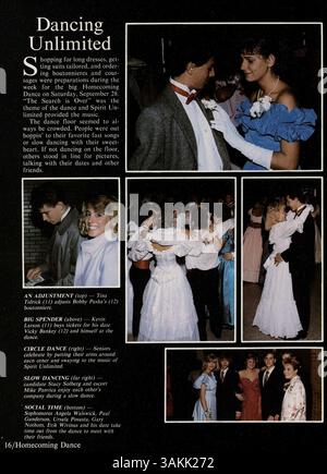 L'annuaire 'Aurean' 1986 de Richfield High School documente les étudiants, les enseignants, les clubs, l'athlétisme et d'autres événements de l'année scolaire 1985-1986. Banque D'Images
