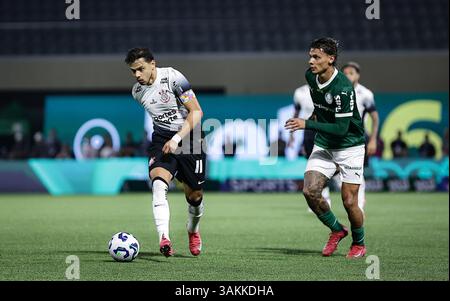 SP - BARUERI - 04/12/2025 - BRÉSIL A 2025, PALMEIRAS x CORINTHIANS - Romero joueur pour Corinthians lors du match contre Palmeiras au stade Arena Barueri pour le championnat brésilien A 2025. Photo : Fabio Giannelli/AGIF Banque D'Images
