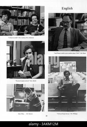 Wagistanian 72, l'annuaire 1972 de Southwest High School, présente les étudiants, les enseignants, l'athlétisme, les clubs, et l'histoire afro-américaine de l'année scolaire. Banque D'Images