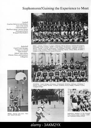L'annuaire Wagistanian 72 de Southwest High School présente les étudiants, les enseignants, les clubs, l'athlétisme et l'histoire afro-américaine de l'année scolaire 1971-1972. Banque D'Images
