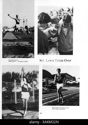 L'annuaire Wagistanian 72 de Southwest High School présente les élèves, les enseignants, l'athlétisme, les clubs et l'histoire afro-américaine de l'année scolaire 1971-1972. Banque D'Images