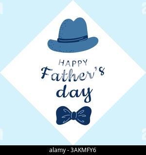 Élément de conception de fête des pères pour carte de voeux, affiche, bannière, flyer. Illustration de Vecteur