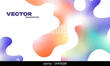 Fond vectoriel avec des formes de gradient fluide Illustration de Vecteur
