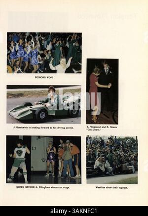 L’édition 1980 du West High Yearbook, intitulée Hesperian, documente les moments clés de l’année scolaire, y compris les activités des élèves, les articles des enseignants et les événements sportifs de 1979-1980. Banque D'Images