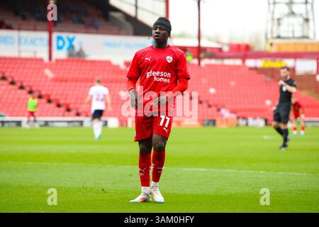 Oakwell Stadium, Barnsley, Angleterre - 12 avril 2025 Fabio Jalo (11) de Barnsley - pendant le match Barnsley v Bolton Wanderers, Sky Bet League One, 2024/25, Oakwell Stadium, Barnsley, Angleterre - 12 avril 2025 crédit : Mathew Marsden/WhiteRosePhotos/Alamy Live News Banque D'Images