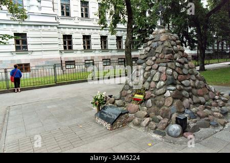 8 octobre 2004 - États-Unis - KRT TRAVEL STORY SLUGGED : WLT-LITUANIE KRT PHOTOGRAPHIE DE KAREN OLSON/CHICAGO TRIBUNE (7 novembre) le Musée et Mémorial du KGB à Vilnius, Lituanie. (MvW) 2004 (crédit image : © Karen Olson/mct/ZUMAPRESS.com) Banque D'Images