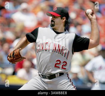 22 juin 2006 - États-Unis - Eric Milton, lanceur des Reds de Cincinnati, lance contre les mets de New York en deuxième manche. Les mets ont battu les Reds 6-2 au Shea Stadium de Flushing, New York, le jeudi 22 juin 2006. (Kathy Kmonicek/Newsday/KRT) (image de crédit : © Kathy Kmonicek/mct/ZUMAPRESS.com) Banque D'Images