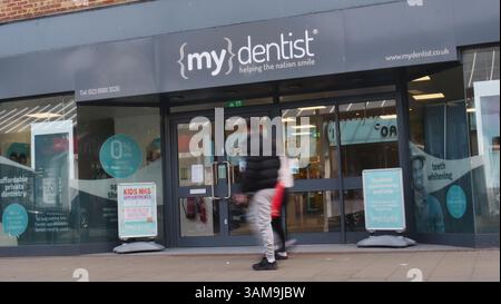 Le cabinet MyDentist à Eastleigh, Royaume-Uni Banque D'Images