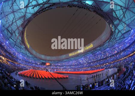 08 août 2008 - Pékin, Chine - cérémonie d'ouverture à Pékin pendant les Jeux Olympiques de 2008 (crédit image : © Troy Wayryen/ZUMAPRESS.com) Banque D'Images
