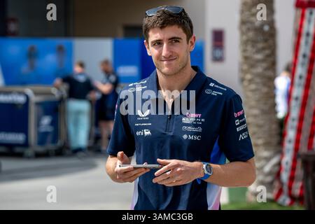 Sakhir, Bahreïn, 13 avril 2025, Jack Doohan, d'Australie, concourt pour Alpine . Le jour de la course du Grand Prix de Bahreïn 2025, qui se déroule à Sakhir, Bahreïn. Crédit : Michael Potts/Alamy Live News Banque D'Images