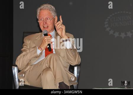 14 janv. 2014 - la Quinta, Californie, États-Unis - L'ancien président américain BILL CLINTON prend la parole lors de la 3e conférence Health Matters Conference de la Fondation Clinton à la Quinta Resorts. (Crédit image : © Dane Andrew/ZUMA Wire/ZUMAPRESS.com) Banque D'Images