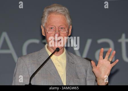 14 janv. 2014 - la Quinta, Californie, États-Unis - L'ancien président américain BILL CLINTON prend la parole lors de la 3e conférence Health Matters Conference de la Fondation Clinton à la Quinta Resorts. (Crédit image : © Dane Andrew/ZUMA Wire/ZUMAPRESS.com) Banque D'Images