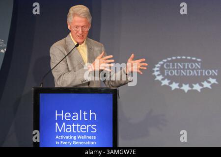 14 janv. 2014 - la Quinta, Californie, États-Unis - L'ancien président américain BILL CLINTON prend la parole lors de la 3e conférence Health Matters Conference de la Fondation Clinton à la Quinta Resorts. (Crédit image : © Dane Andrew/ZUMA Wire/ZUMAPRESS.com) Banque D'Images