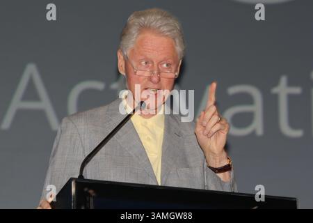 14 janv. 2014 - la Quinta, Californie, États-Unis - L'ancien président américain BILL CLINTON prend la parole lors de la 3e conférence Health Matters Conference de la Fondation Clinton à la Quinta Resorts. (Crédit image : © Dane Andrew/ZUMA Wire/ZUMAPRESS.com) Banque D'Images