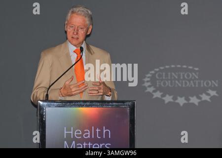 14 janv. 2014 - la Quinta, Californie, États-Unis - L'ancien président américain BILL CLINTON prend la parole lors de la 3e conférence Health Matters Conference de la Fondation Clinton à la Quinta Resorts. (Crédit image : © Dane Andrew/ZUMA Wire/ZUMAPRESS.com) Banque D'Images