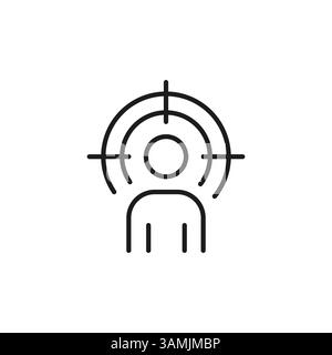 Icône Marketing Target Illustration de Vecteur