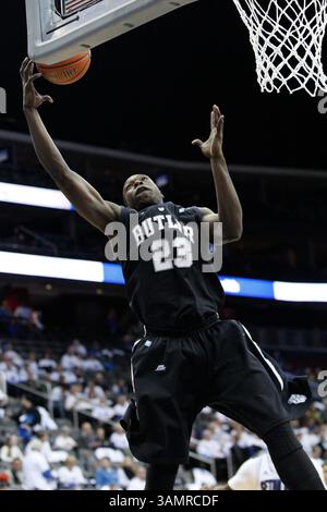 29 janvier 2014 : Khyle Marshall (23 ans), attaquant des Butler Bulldogs, en action lors du match de basket-ball de la NCAA entre les Butler Bulldogs et les Seton Hall Pirates au Prudential Center de Newark, New Jersey. Les Butler Bulldogs ont gagné 64-57.(image de crédit : © Chris Szagola/Cal Sport Media/ZUMAPRESS.com) Banque D'Images