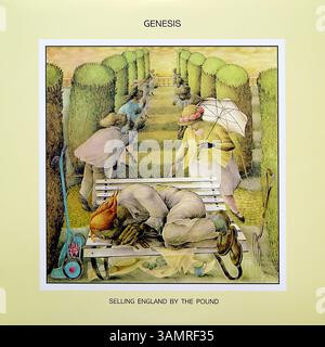 Genesis -Selling England by the Pound - couverture de disque vinyle vintage Banque D'Images