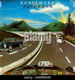Kraftwerk - Autobahn - couverture de disque vinyle Vintage Banque D'Images