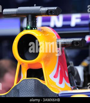 15 mars 2014 - Melbourne, Victoria, Australie - prise d'air de la voiture de Sebastian Vettel lors des essais 3 le troisième jour du Grand Prix australien de formule 1 2014, Melbourne, Australie. (Crédit image : © Theo Karanikos/ZUMAPRESS.com) Banque D'Images