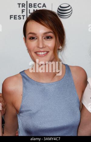 18 avril 2014 - New York, New York, U. S - L'actrice Leighton Meester assiste à la première de ''Life Partners'' au SVA Theatre lors du TriBeCa film Festival 2014. (Crédit image : © Debby Wong/ZUMA Wire/ZUMAPRESS.com) Banque D'Images