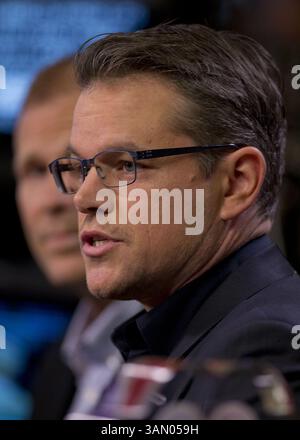 29 avril 2014 - Beverly Hills, Californie, U. S - Matt Damon, acteur et co-fondateur, Water.org lors de la conférence mondiale du Milken Institute 2014 qui s'est tenue le mardi 29 avril 2014 à l'hôtel Beverly Hilton à Beverly Hills, Californie. (Crédit image : © Prensa Internacional/ZUMAPRESS.com) Banque D'Images