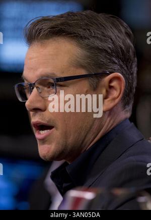 29 avril 2014 - Beverly Hills, Californie, U. S - Matt Damon, acteur et co-fondateur, Water.org lors de la conférence mondiale du Milken Institute 2014 qui s'est tenue le mardi 29 avril 2014 à l'hôtel Beverly Hilton à Beverly Hills, Californie. (Crédit image : © Prensa Internacional/ZUMAPRESS.com) Banque D'Images