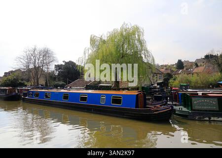 Le canal Kennet et Avon à Bradford sur Avon. Prise avril 2025 printemps Banque D'Images