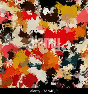 Motif sans couture d'éclaboussures de peinture aléatoire abstraite. Tissu texturé effet marbré épais et imprimé sur toute la surface. Pour moucheté Banque D'Images