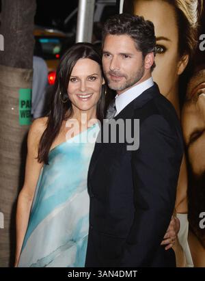 12 août 2009 - New York, New York, États-Unis - REBECCA GLEESON et l'acteur ERIC BANA assistent à la première New-yorkaise de 'The Time Traveler's Wife' au Ziegfeld Theater (crédit image : ZUMApress.com) Banque D'Images