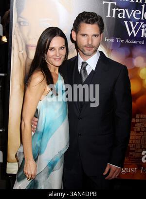 12 août 2009 - New York, New York, États-Unis - REBECCA GLEESON et l'acteur ERIC BANA assistent à la première New-yorkaise de 'The Time Traveler's Wife' au Ziegfeld Theater (crédit image : ZUMApress.com) Banque D'Images