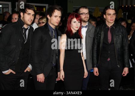 17 novembre 2008 - Los Angeles, Californie, États-Unis - PARAMORE à la première mondiale de 'Twilight' au Mann Village Theater, Westwood. (Crédit image : © Glenn Weiner/ZUMA Press) Banque D'Images