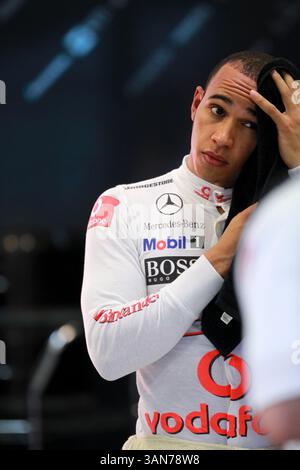 Mars 26, 2010 - Melbourne, Australie - Lewis Hamilton (GBR) McLaren. Championnat du monde de formule 1, Rd 2, Grand Prix d'Australie, jour d'entraînement, Albert Park, Melbourne, Australie, vendredi 26 mars 2010. (Crédit : © Sutton Motorsports/ZUMA Press) Banque D'Images