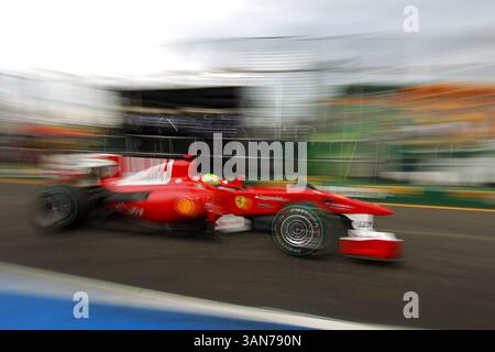 Mars 26, 2010 - Melbourne, Australie - Felipe Massa (BRA) Ferrari F10. Championnat du monde de formule 1, Rd 2, Grand Prix d'Australie, jour d'entraînement, Albert Park, Melbourne, Australie, vendredi 26 mars 2010. (Crédit : © Sutton Motorsports/ZUMA Press) Banque D'Images