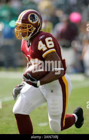 Octobre 5th, 2008 - Philadelphie, PA..Washington Redskins en cours d'exécution Ladell Betts en action contre les Eagles de Philadelphie . Les Redskins de Washington ont battu les Eagles de Philadelphie 23-17 au Lincoln Financial Field à Philadelphie, PA...photo Â© Eric Espada/CSM (crédit image : © Cal Sport Media/ZUMA Press) Banque D'Images