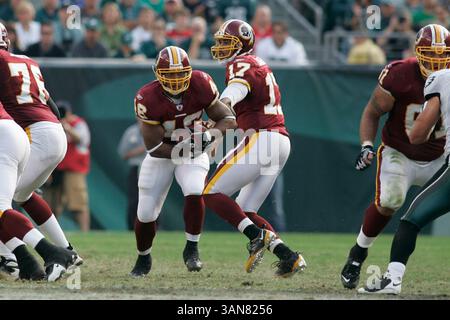 5 octobre 2008 - Philadelphie, Pennsylvanie..Washington Redskins en cours d'exécution Ladell Betts en action contre les Eagles de Philadelphie. Les Redskins de Washington ont battu les Eagles de Philadelphie 23-17 au Lincoln Financial Field à Philadelphie, PA...photo Â© Eric Espada/CSM (crédit image : © Cal Sport Media/ZUMA Press) Banque D'Images