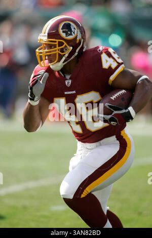 Octobre 5th, 2008 - Philadelphie, PA..Washington Redskins en cours d'exécution Ladell Betts en action contre les Eagles de Philadelphie . Les Redskins de Washington ont battu les Eagles de Philadelphie 23-17 au Lincoln Financial Field à Philadelphie, PA...photo Â© Eric Espada/CSM (crédit image : © Cal Sport Media/ZUMA Press) Banque D'Images