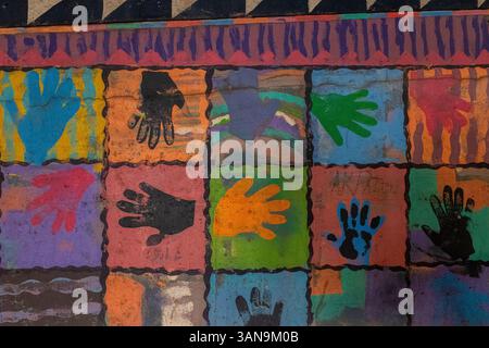Street art à Albuquerque, Nouveau Mexique Banque D'Images