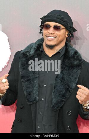 LONDRES, ANGLETERRE - 14 AVRIL 2025 : Anthony Yarde assiste à Sinners European Premiere, Londres, Angleterre. . (Photo de 李世惠/Voir Li/Picture Capital) crédit : Voir Li/Picture Capital/Alamy Live News Banque D'Images