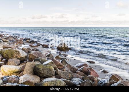 Plage de la mer Baltique Banque D'Images