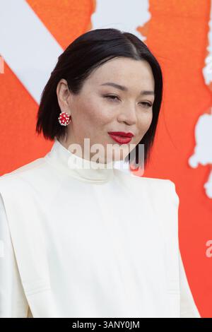 Londres, Royaume-Uni. 14 avril 2025. Serena Göransson participe aux premières arrivées européennes de Sinners au Cineworld, Leicester Square, le 14 avril 2025 à Londres, Angleterre, Royaume-Uni. Crédit : S.A. / Alamy Live News Banque D'Images