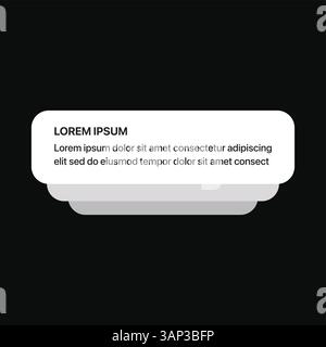 Conception de l'interface utilisateur contextuelle de notification Illustration de Vecteur