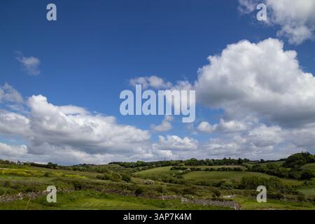 Vue depuis les ruines de Charles Fort, comté de Cork, Irlande Banque D'Images